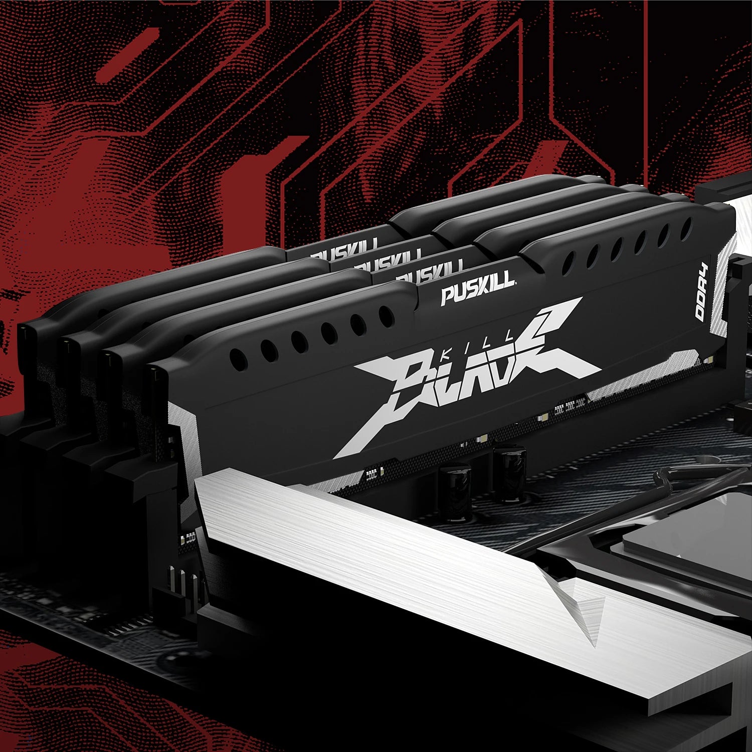 PUSKILL Desktop Memory RAM DDR4 16GB 8GB 1.2V 3200MHz 2666MHz Computer UDIMM Game Cooling Vest Memoria