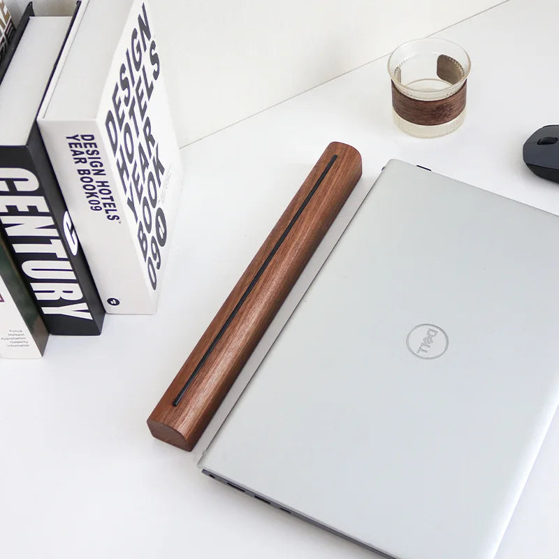 Laptop Stand Solid Wood Portable Desktop Tilt Stand Loose Bracket Office Desktop Increased Base Work Ornament Accessories