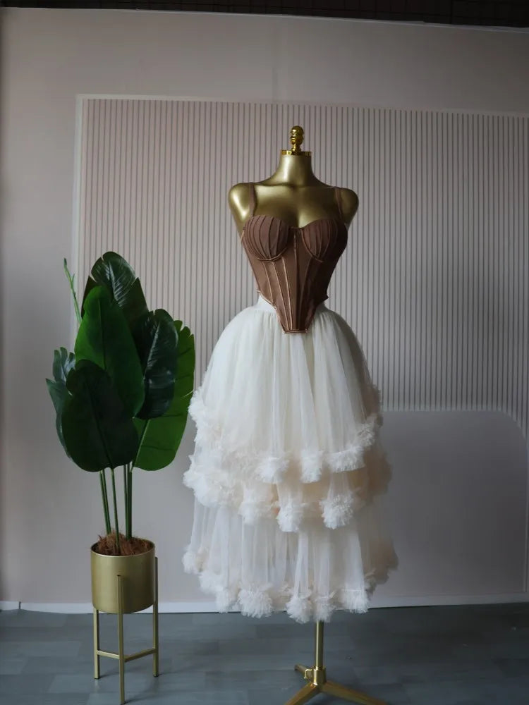 Women's Dress Set Sleeveless Strap Tops and Pleated Tiered Skirts Suit Elegant Vacation Birthday Two 2 Piece Set Outfits