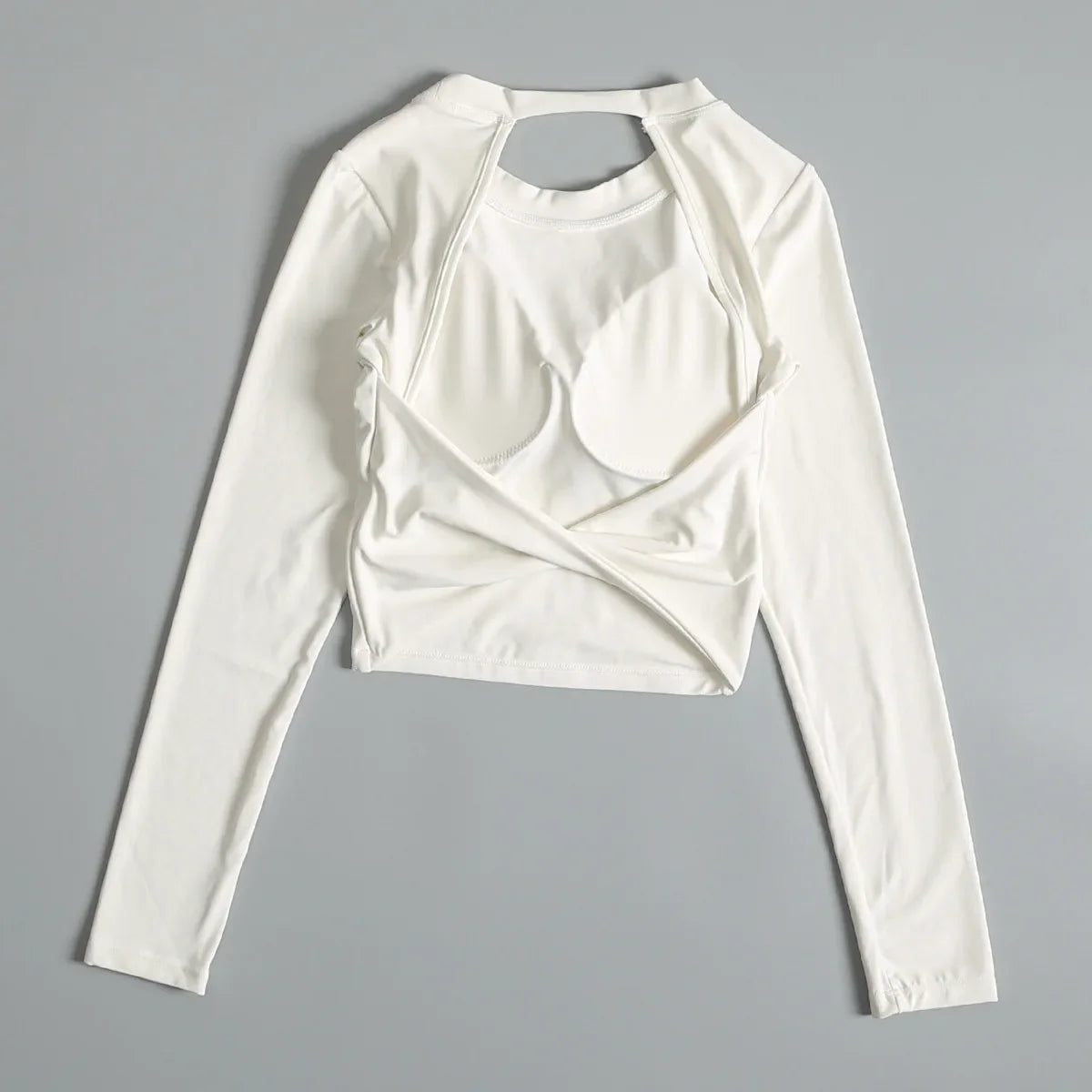 Yoga long-sleeved fixed-style sports bra