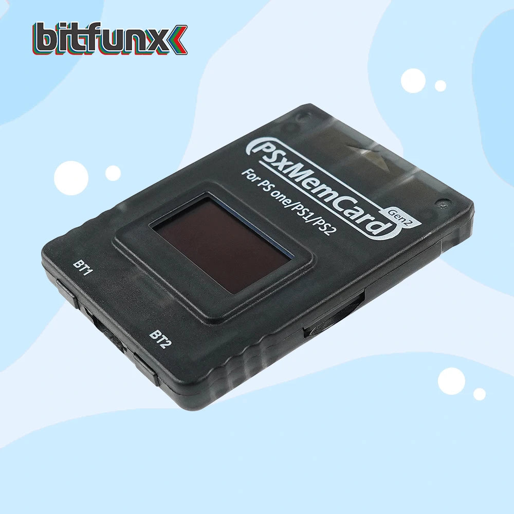 Bitfunx PSxMemCard Gen2 Sd2psXtd to Store Saves for PS1 and PS2 Games for PlayStation1 PS one Playstation2 Game Consoles