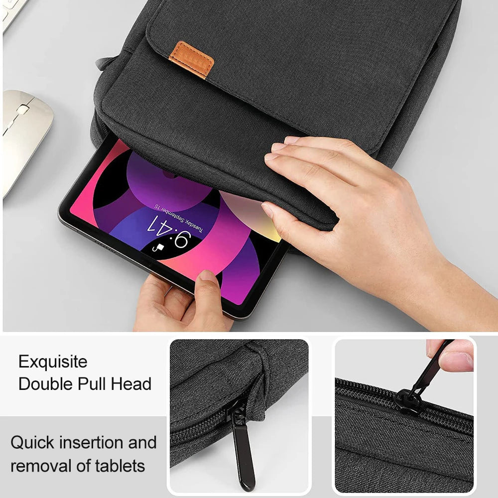 Shoulder Bag for MacBook Air 13 Case M4 M3 M2 M1 13.6 inch Laptop Bag for iPad Air 5 13 Pro 12.9 11 10th A16 S9 8 7 Plus Bag
