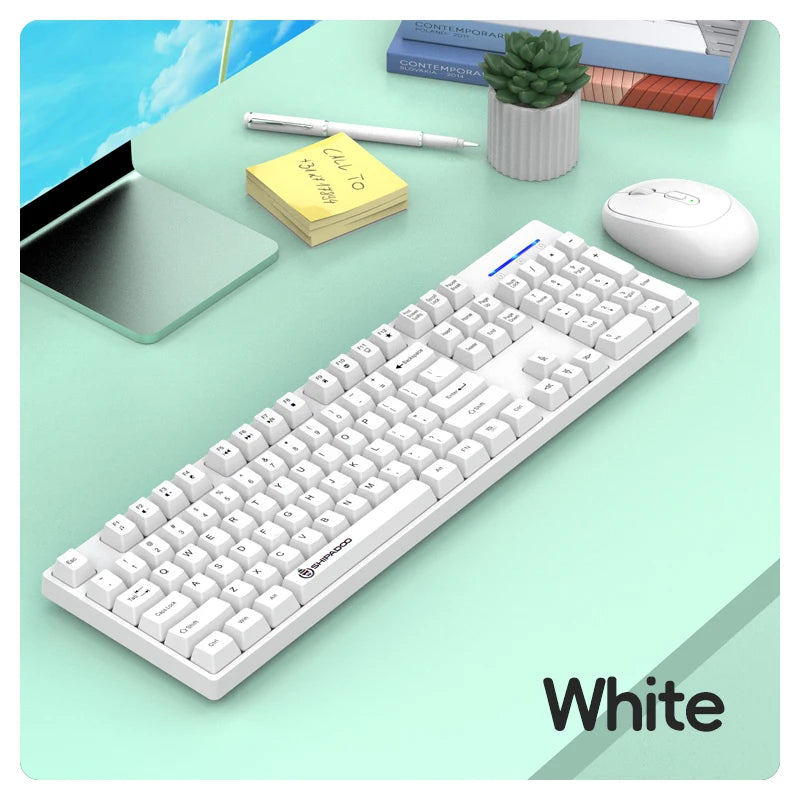 Shipadoo Wireless Keyboard and Mouse Combo Set