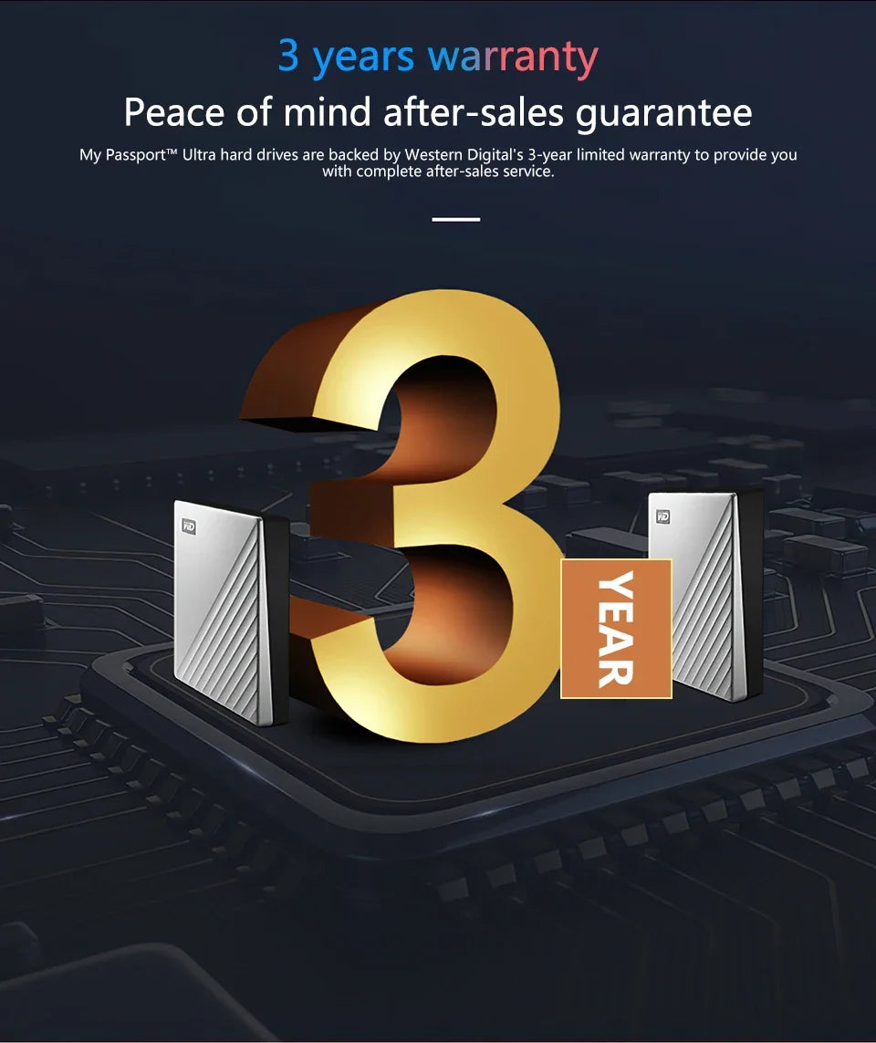 Weste My Passport Ultra 1TB 2TB 4TB PHDD External Hard Drive HDD 2.5" Hard Disk