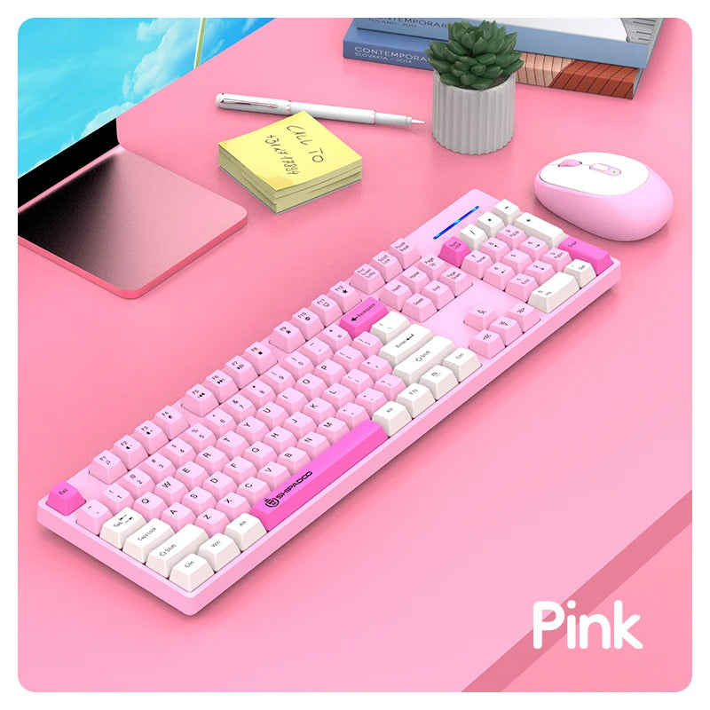 Shipadoo Wireless Keyboard and Mouse Combo Set