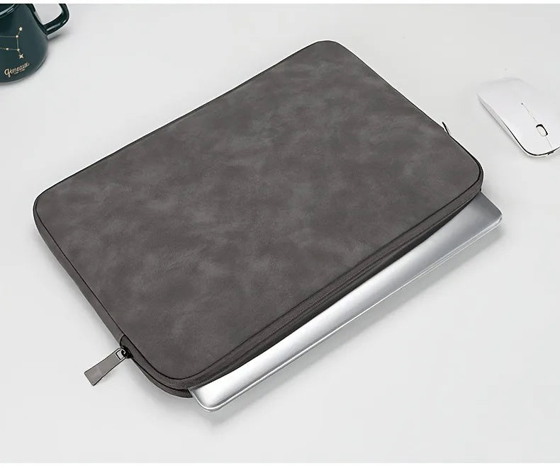 11 13 14 15 Inch Laptop PU Leather Protective Tablet Bag Computer Pouch Case Storage Bags Slim Laptop Sleeve for Macbook Perfect