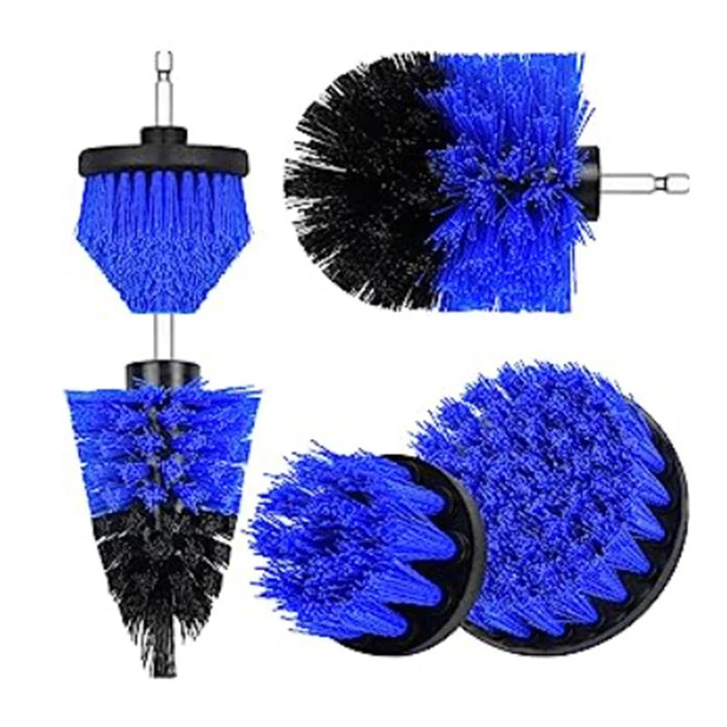 UNTIOR Electric Drill Brush Attachment Set Power Scrubber Brush Car Polisher Kitchen Bathroom Cleaning Tool Car Detailig Brushes
