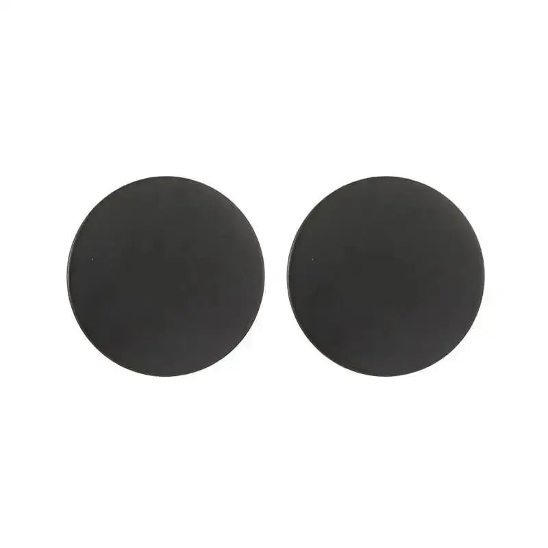 Vintage Pleated Geometric Earrings – Stainless Steel Statement Studs