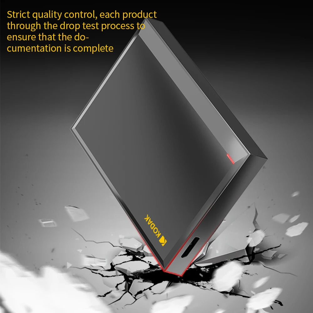 The Kodak P190 portable external mechanical hard drive (1TB/500GB, USB 3.0) is suitable for storing and backing up data securely