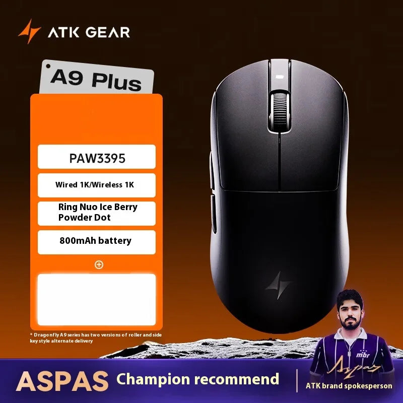ATK A9 Ultra Wireless Gaming Mouse Tri Mode 8K 53g Lightweight A9/A9 SE/A9 Plus/A9 Pro Gaming Mouse E-sports PC Customized Gift