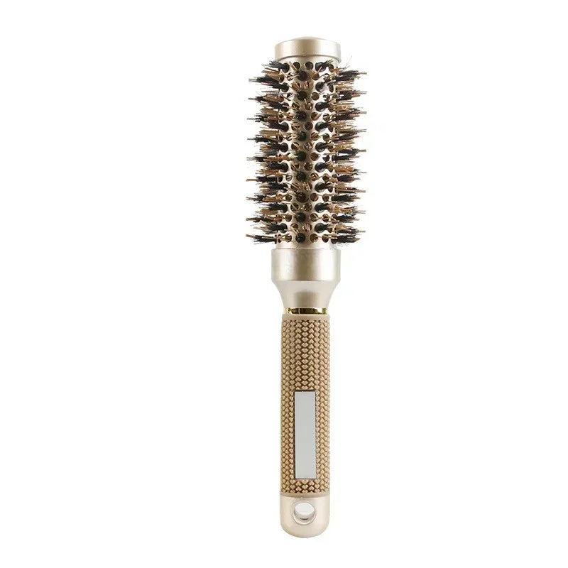 Nano Thermal Ceramic Round Hair Brush with Boar Bristles