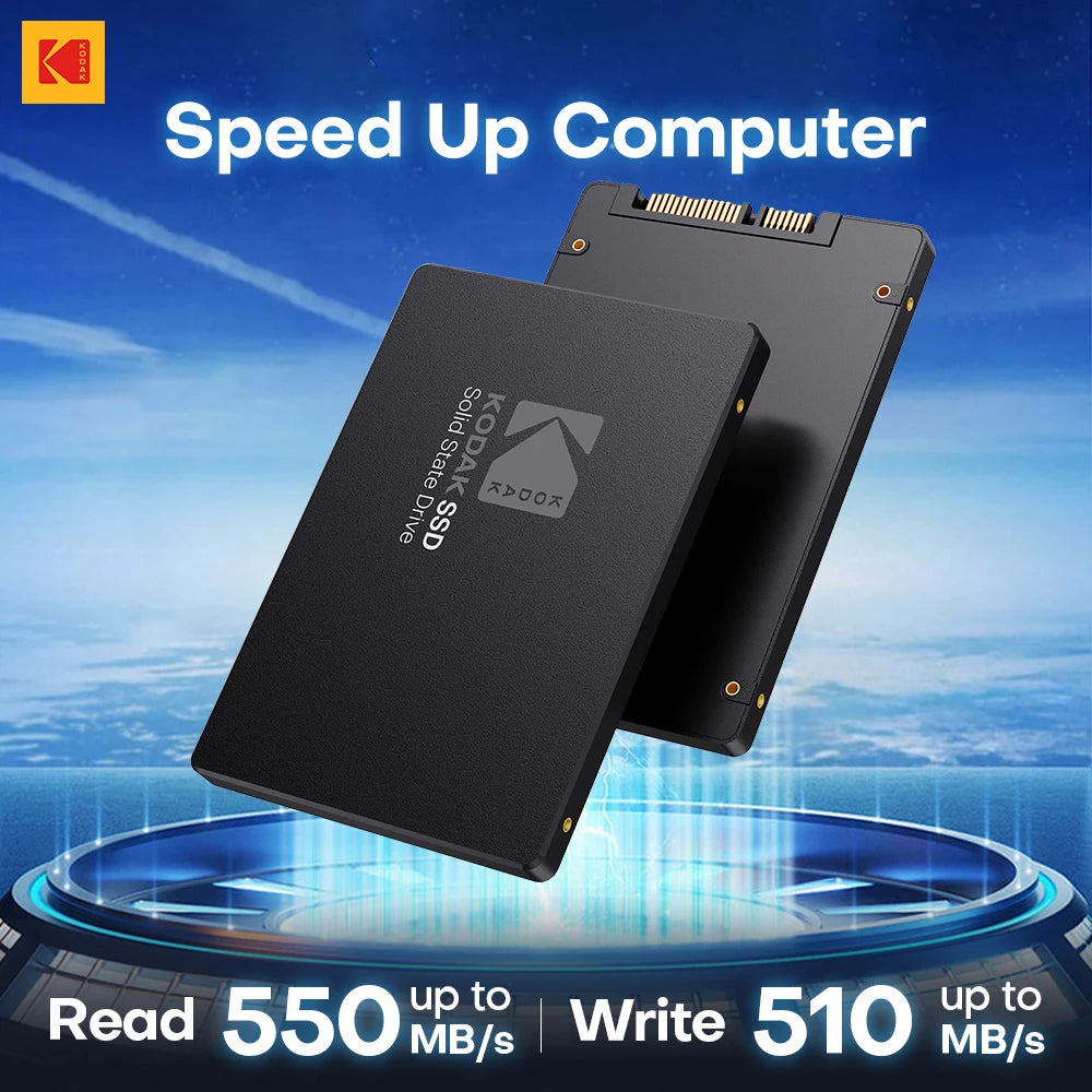 KODAK SSD 512GB 1TB for Laptop Desktop Solid State Drive Sata3 2.5 Inch 128GB 256GB High Speed Hard Disk for Desktop