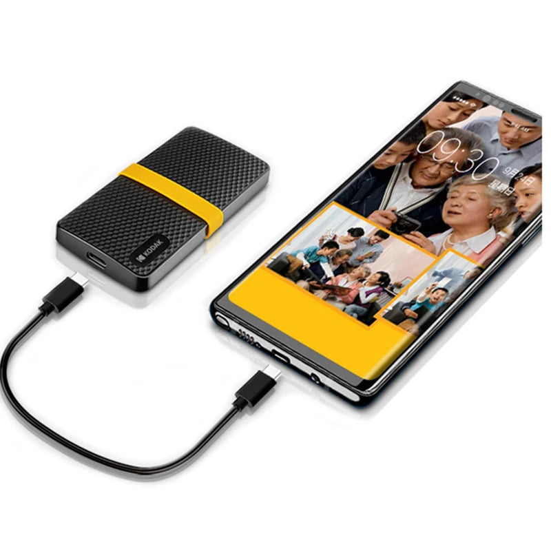 Kodak X200 Portable PSSD 2TB 1TB USB 3.1 Type C External Drive