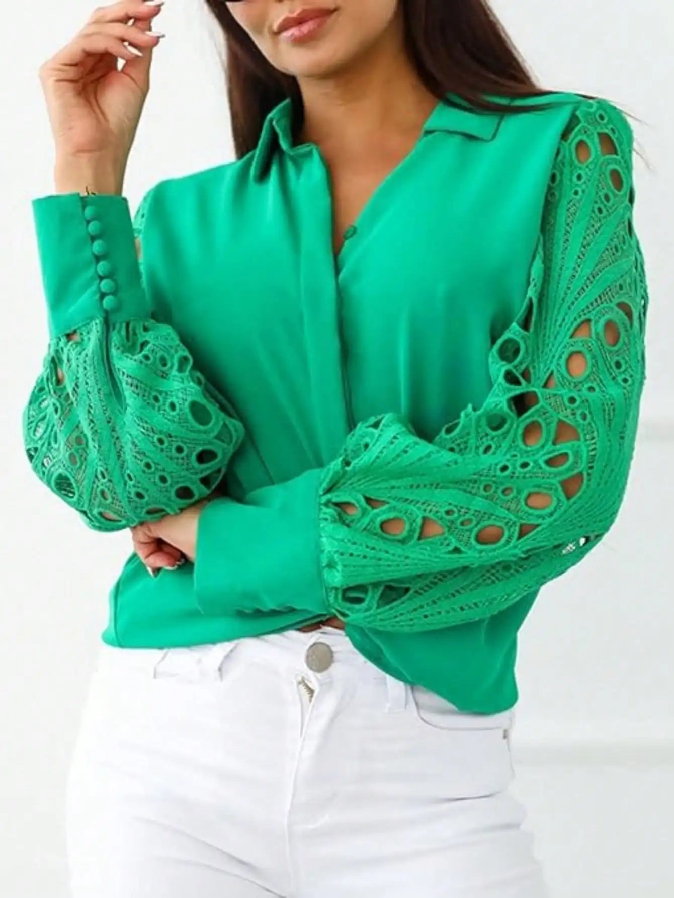 Plus Size Lace Blouse UK