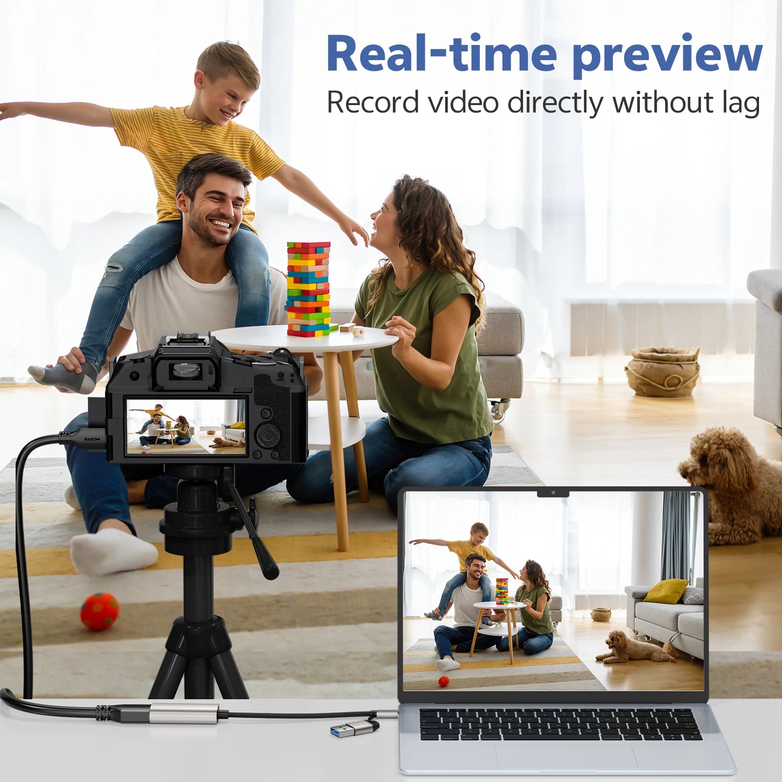 1080P Capture Card 4K Input HDMI to USB-A/USB-C USB3.0