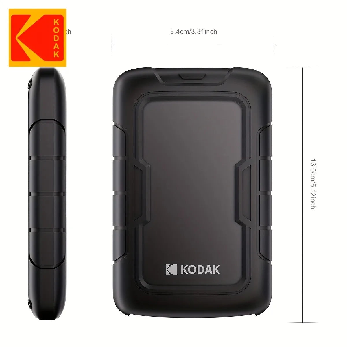 KODAK, P110, Portable HDD mechanical mobile disk, 500GB/1Tb/2Tb, portable gaming hard drive storage, suitable for PC, electronic