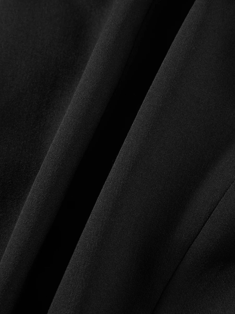 Women's Fashion Black Sleeveless Vests Casual V Neck Button Waistcoat Formal Business Tuxedo Shirt Slim Fit Cropped Blazer Vests