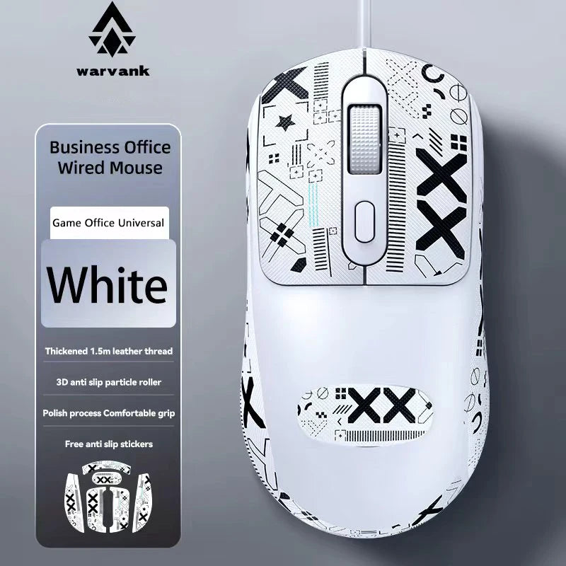 G580 USB Wired Mouse Ergonomic Office/gaming Mouse With Anti Slip Stickers For PC Laptops