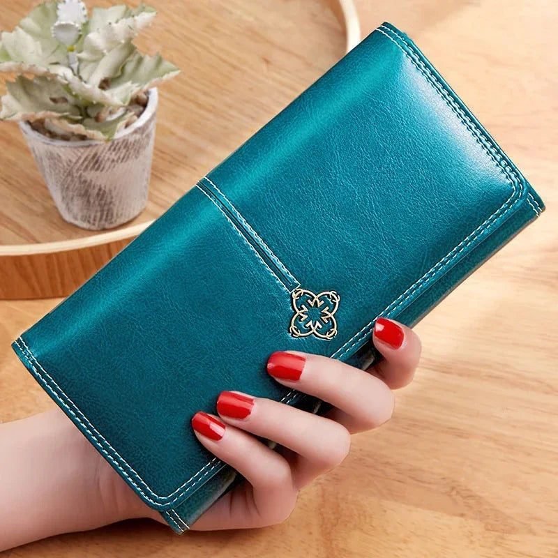 Elysia Women's Long Leather Wallet