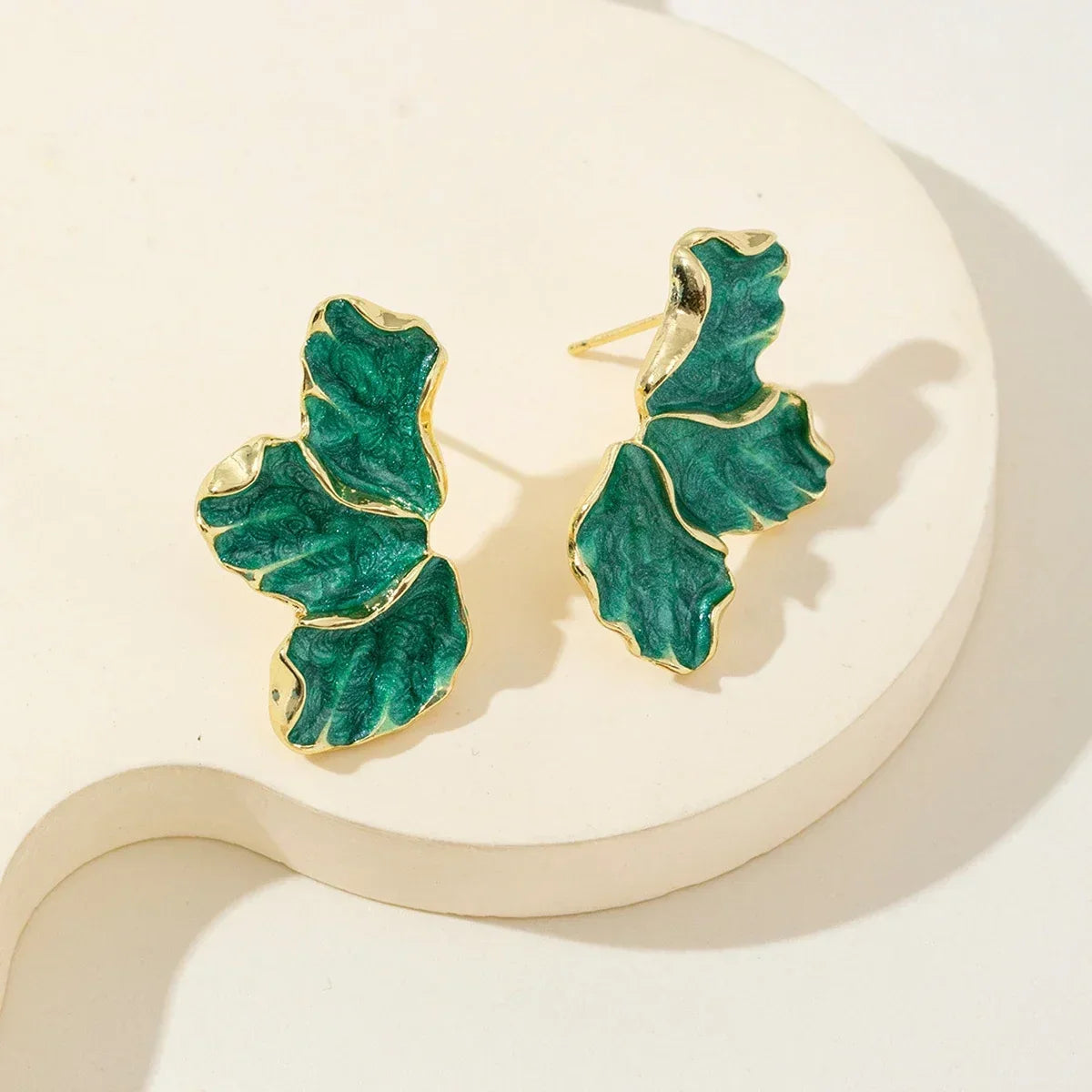 Gold Flower Earrings