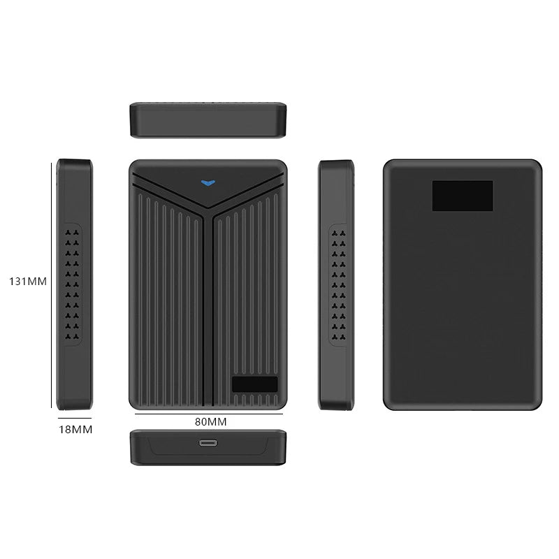 15mm 2.5 Inch USB 3.0-3.1 SATA HDD Enclosure SSD Notebook Mobile Desktop / Notebook Can Use Hard Disk Box Support 8TB Storage