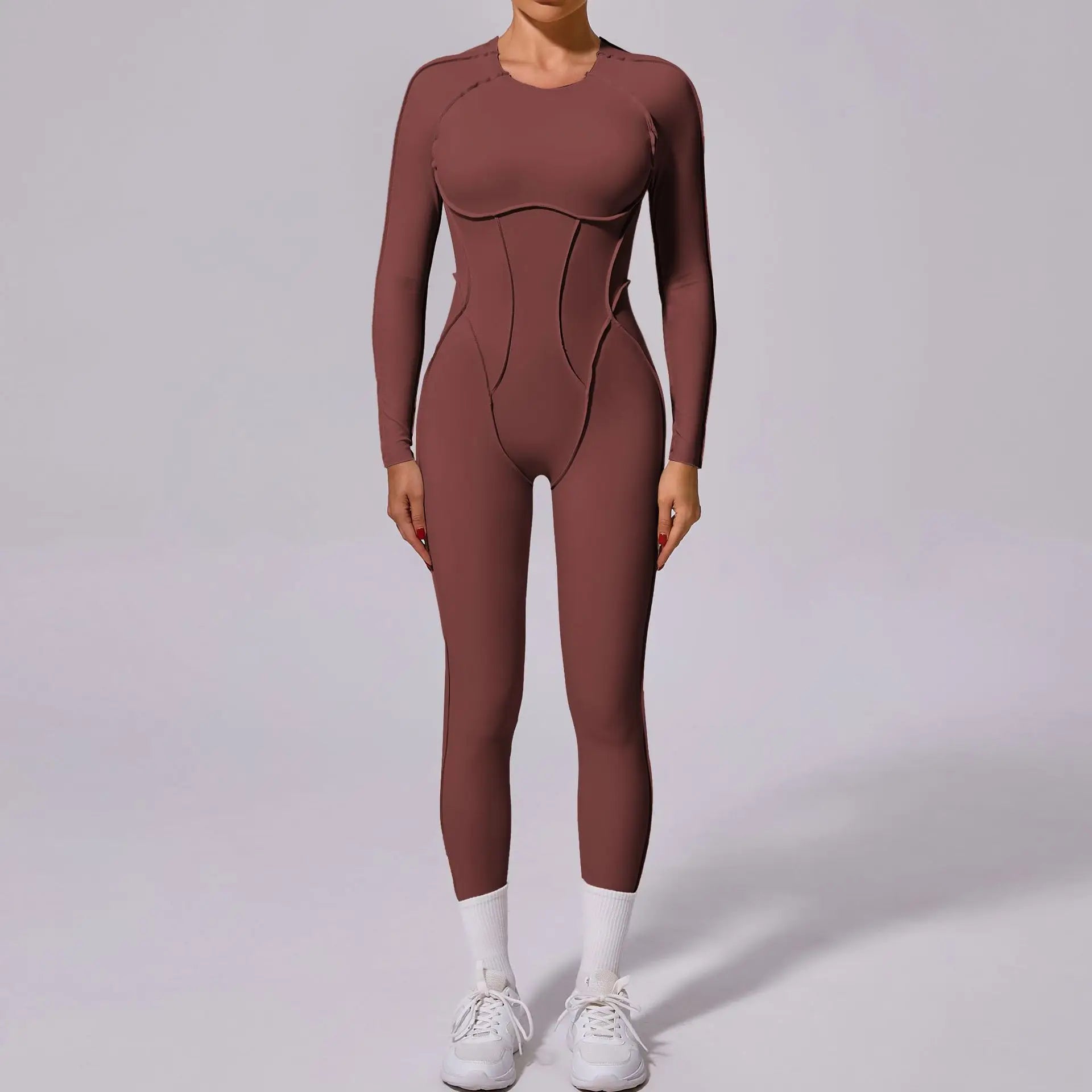 Seamless Yoga Jumpsuits Sports Fitness Hip-lifting Backless Short-sleeved One-piece Workout Gym Leggings Tracksuits for Women