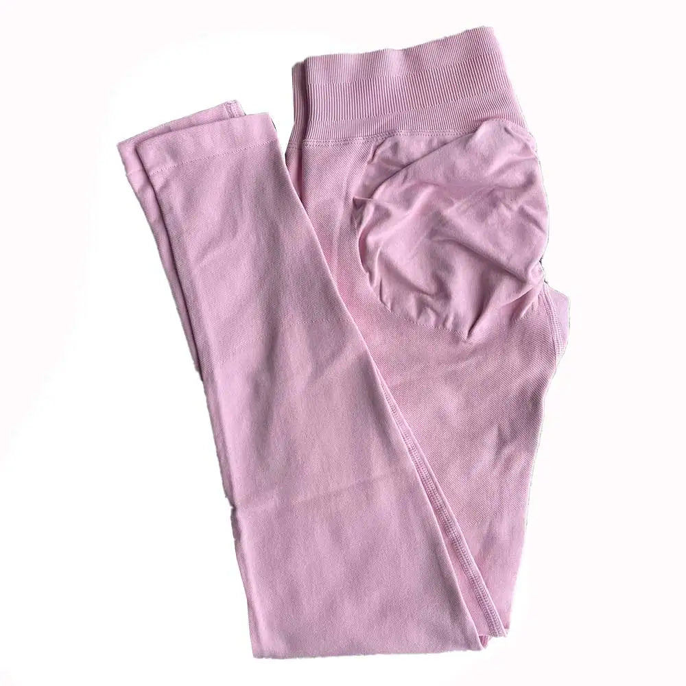 Leggings Women Dfyoga Seamless Sports Yoga Pants Low Ribbed Band Gym clothes Fitness Workout wear Scrunch Bum Tights