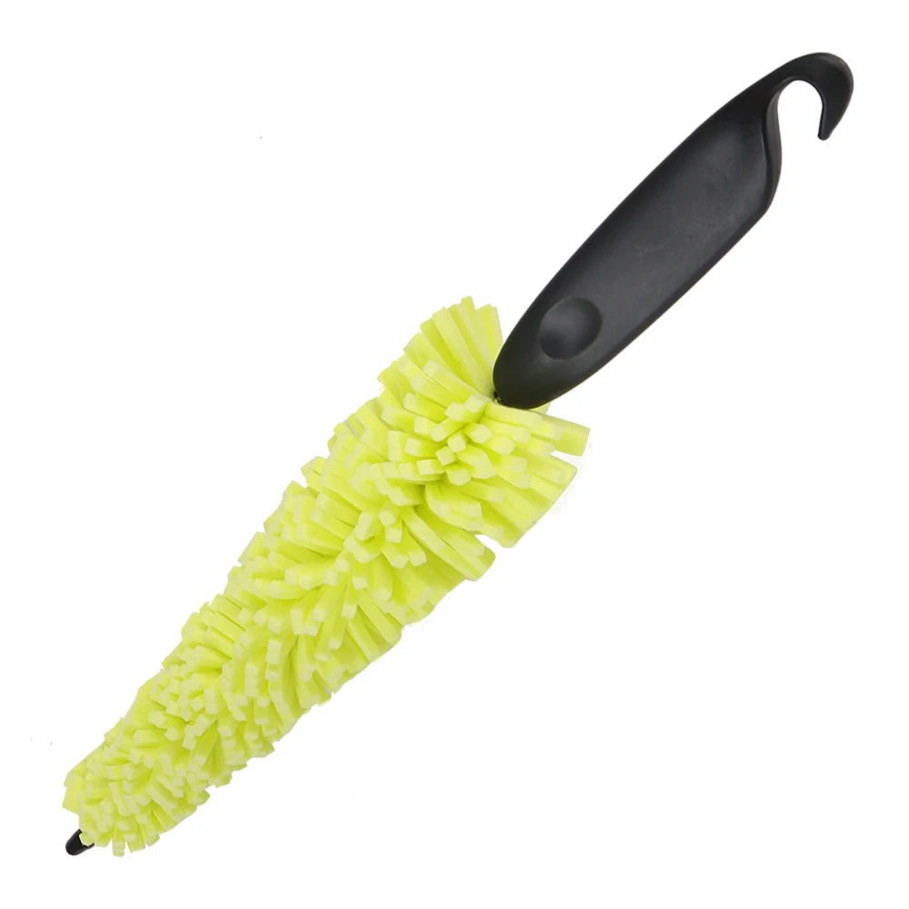 29cm Sponge Brush Motorcycle Wheel Rims Washer Car Hubcaps Wash Auto Cleaning Tool With Handle Bicycle Dirt Pit Bike Accessories