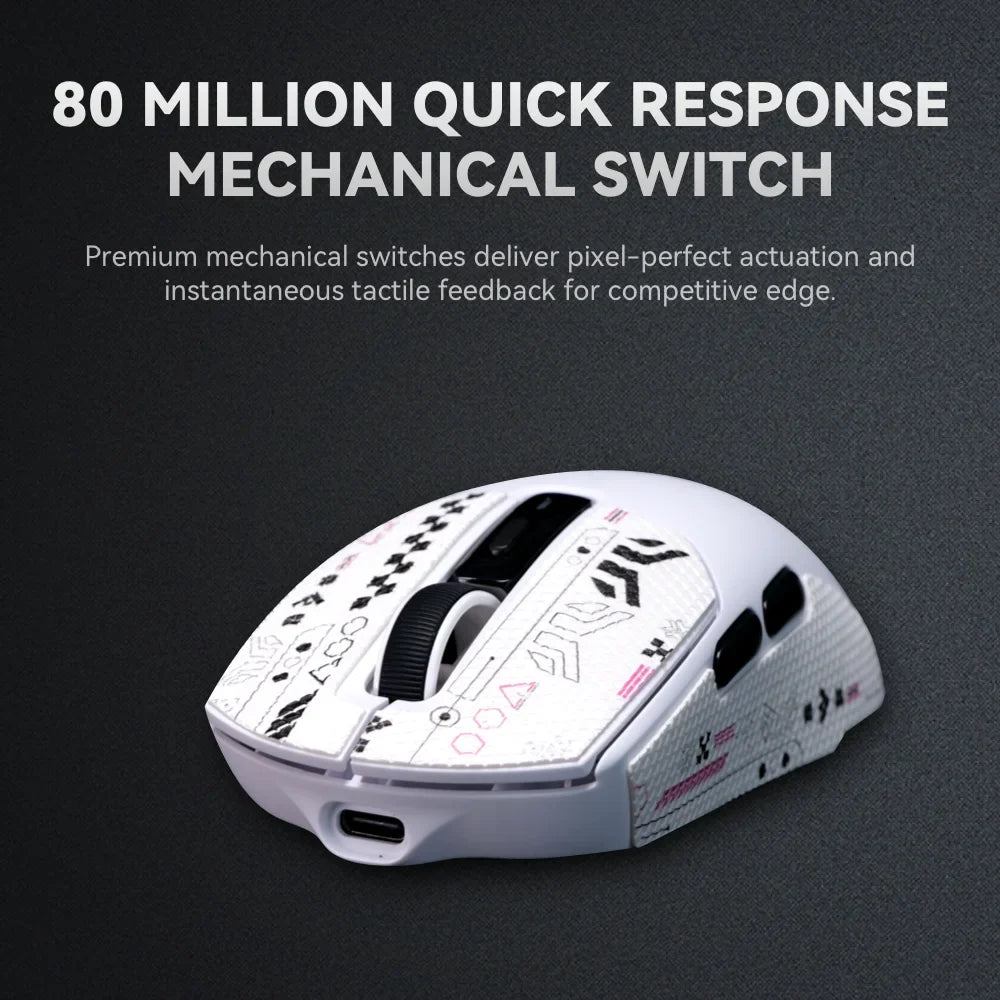 yeah magic V1 PAW3311 12000DPI 59g Wireless Gaming Mouse Right Handed Ergonomic Mouse with RGB Magnetic Screen Charging Base