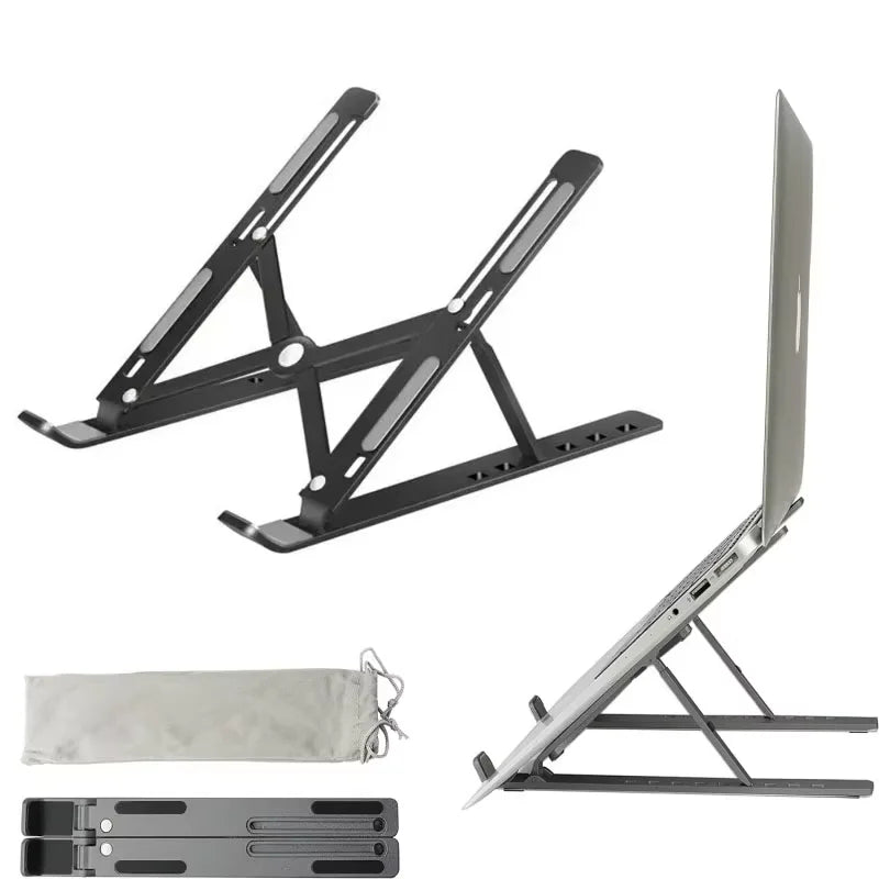 Portable Aluminum Laptop Stand Foldable Lap Top Base Notebook Support Computer Bracket For Macbook Air Pro Holder Accessories