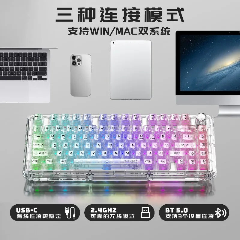BK920 Tri-mode Wireless Bluetooth Mechanical Keyboard