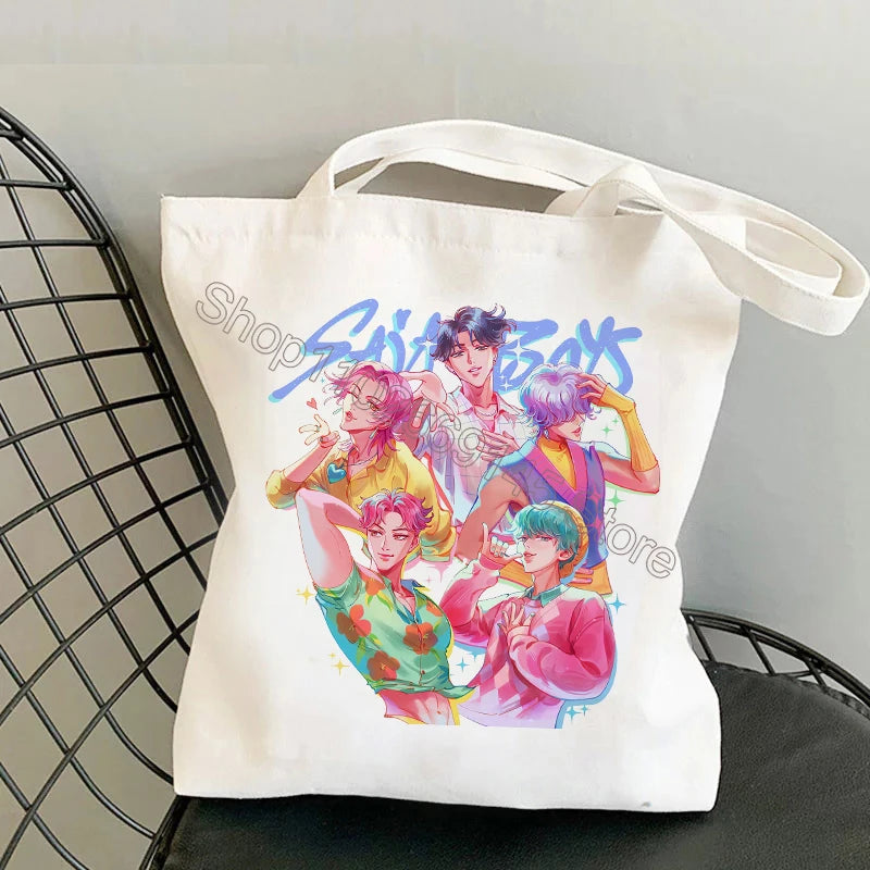 Cute Anime Canvas Handbag