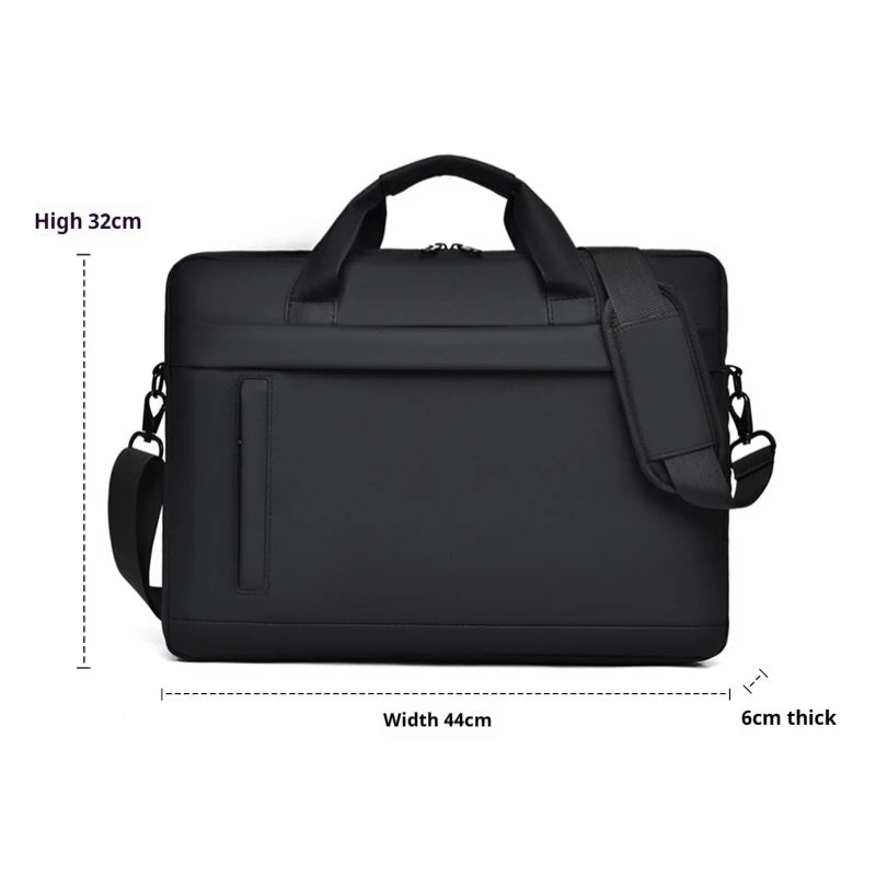 Laptop Tote Bag, Business Briefcase, Adjustable Shoulder Straps, Zipper Closure - Perfect for School, Office and Daily Commute