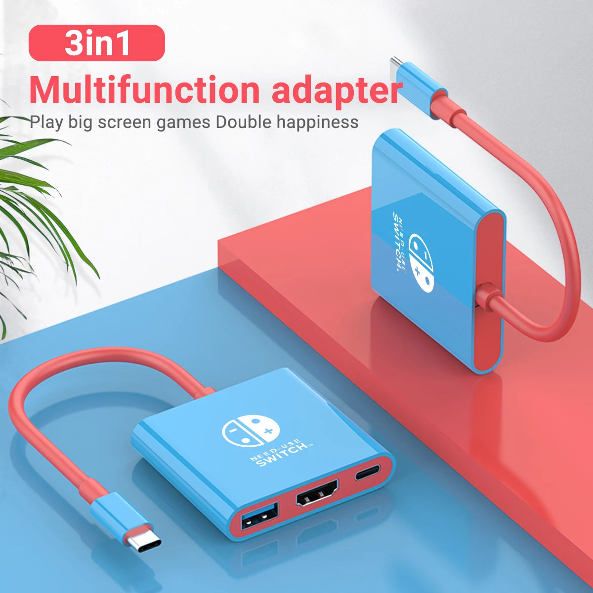 Portable Game Docking Station TYPE-C Hub with HDMI and USB 3.0