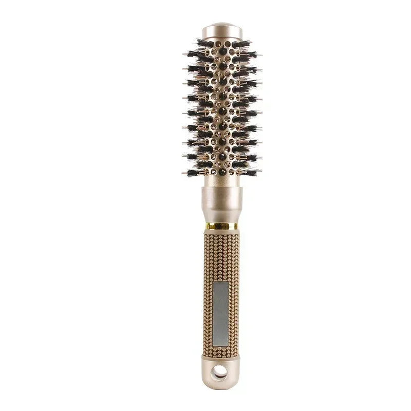 Nano Thermal Ceramic Round Hair Brush with Boar Bristles