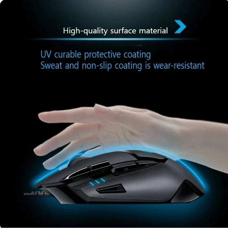 Logitech G402 Wired Gaming Mouse with 8 Programmable Buttons, High-speed Fusion Engine, RGB Lighting, for PC Laptop Gamers