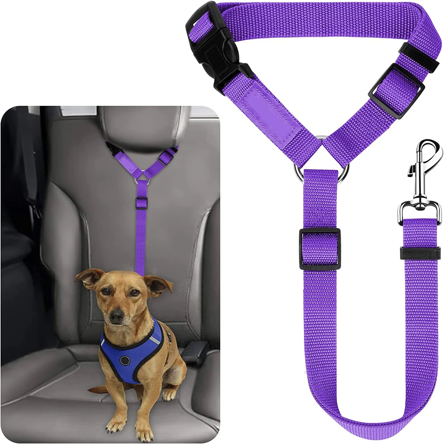1pc Dog Seat Belt For Vehicle Secure, Pet Car Tether Safety Leash For Dogs In Vehicles, Dog Seatbelt Tether, Dog Seat Belt Buckle, Dog Car Seat Belt Christmas Gift