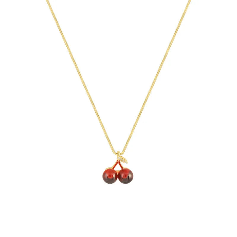 Red Cherry  Necklace