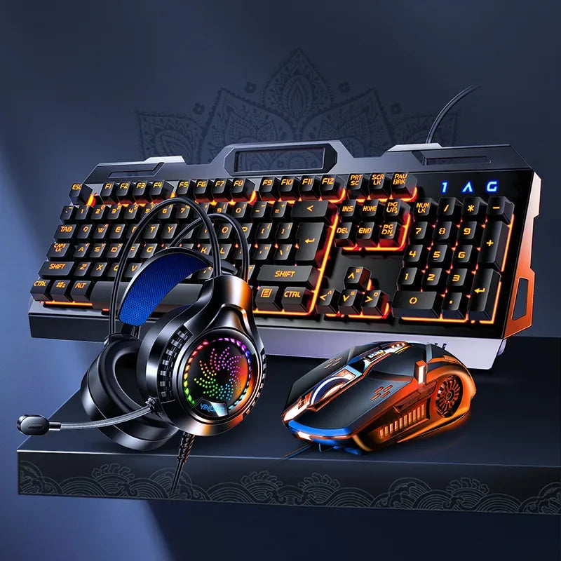 Gaming Keyboard and Mouse And Headphone Combo