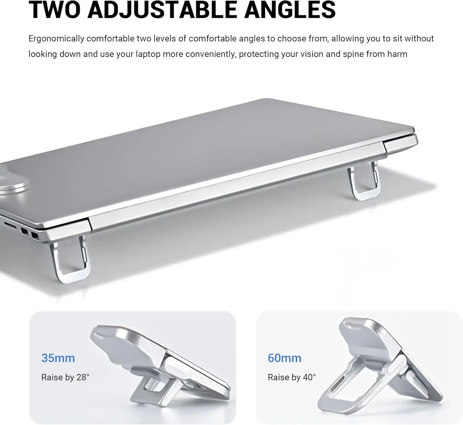 Fashionable Mini Portable Laptop Stand plastic Invisible Heightening Foot Pad Laptop Stand Foldable Desktop Tablet Stand