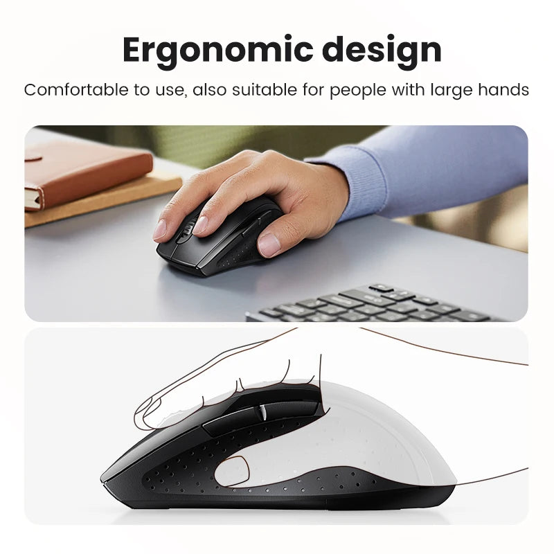 【NEW】UGREEN Wireless Mouse for Computer 1600DPI Silent Mouse with 2.4GHz USB Receiver for PC MacBook Tablet Laptop