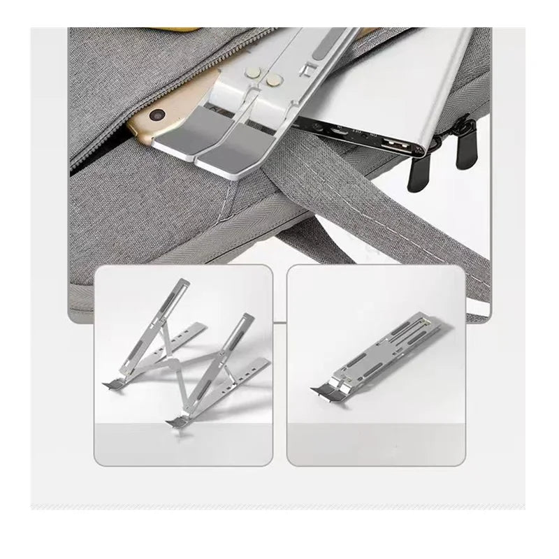 Portable Aluminum Laptop Stand Foldable Lap Top Base Notebook Support Computer Bracket For Macbook Air Pro Holder Accessories