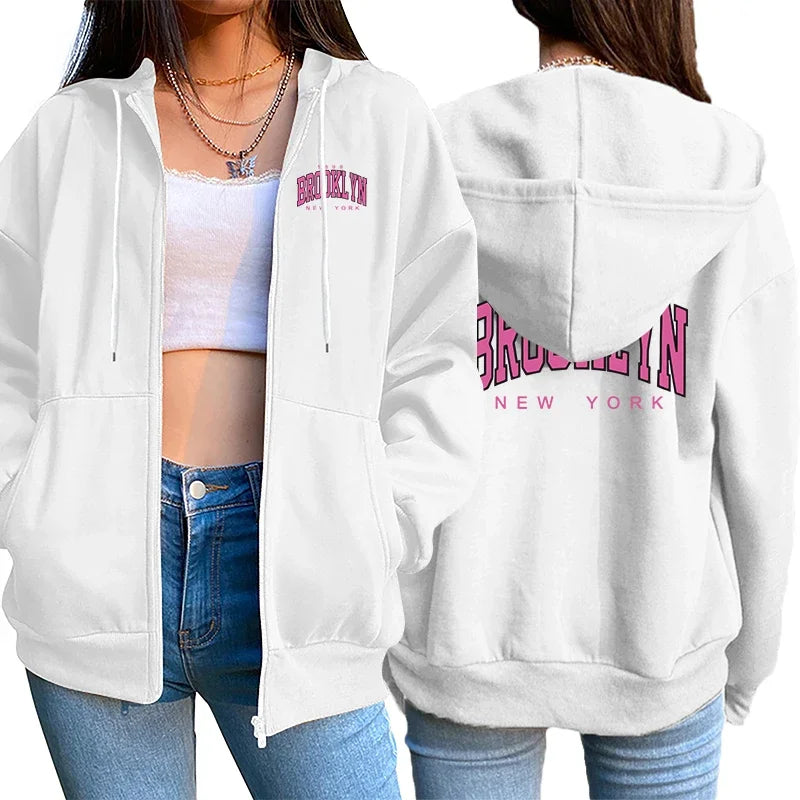 Heart Printed Women's Hoodie | Casual Hoodie for Women