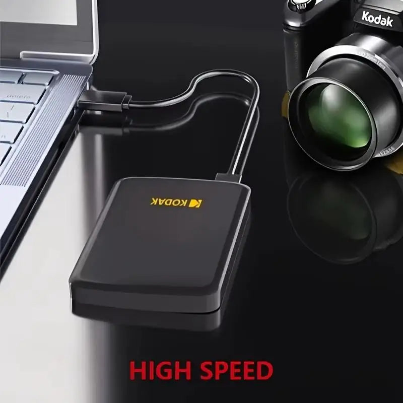 KODAK HDD 2.5 Inch Portable External Hard Drive 500GB 1TB USB 3.0 Storage Compatible for PS5 Xbox PC Mac Desktop MacBook