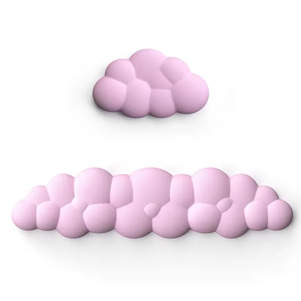 Cloud Shape Wrist Rest Pad Soft PU Material Memory Foam Anti-Slip