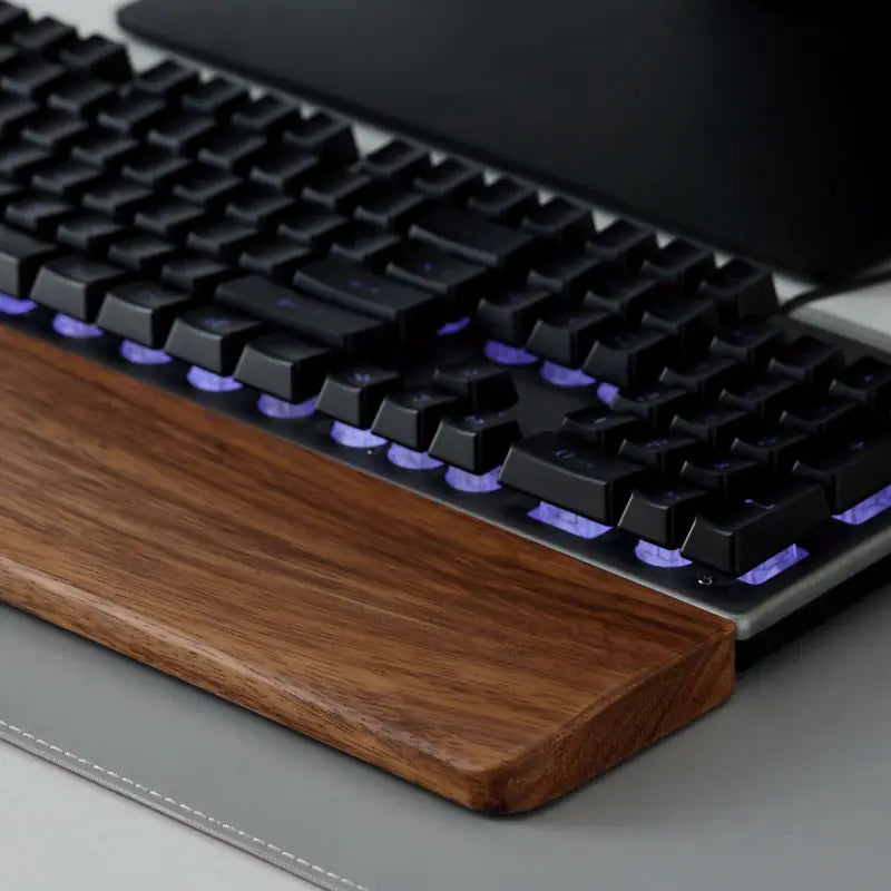 Solid Wood Keyboard Wrist Rest Palm Pad