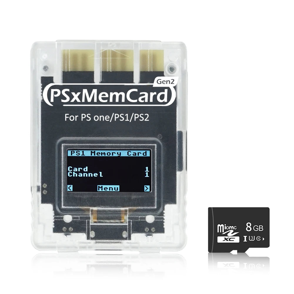 Bitfunx PSxMemCard Gen2 Sd2psXtd to Store Saves for PS1 and PS2 Games for PlayStation1 PS one Playstation2 Game Consoles