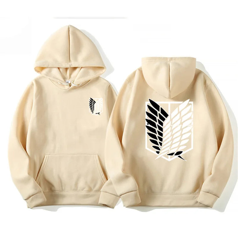 Attack on Titan Hoodie – Unisex Anime Harajuku Pullover Streetwear