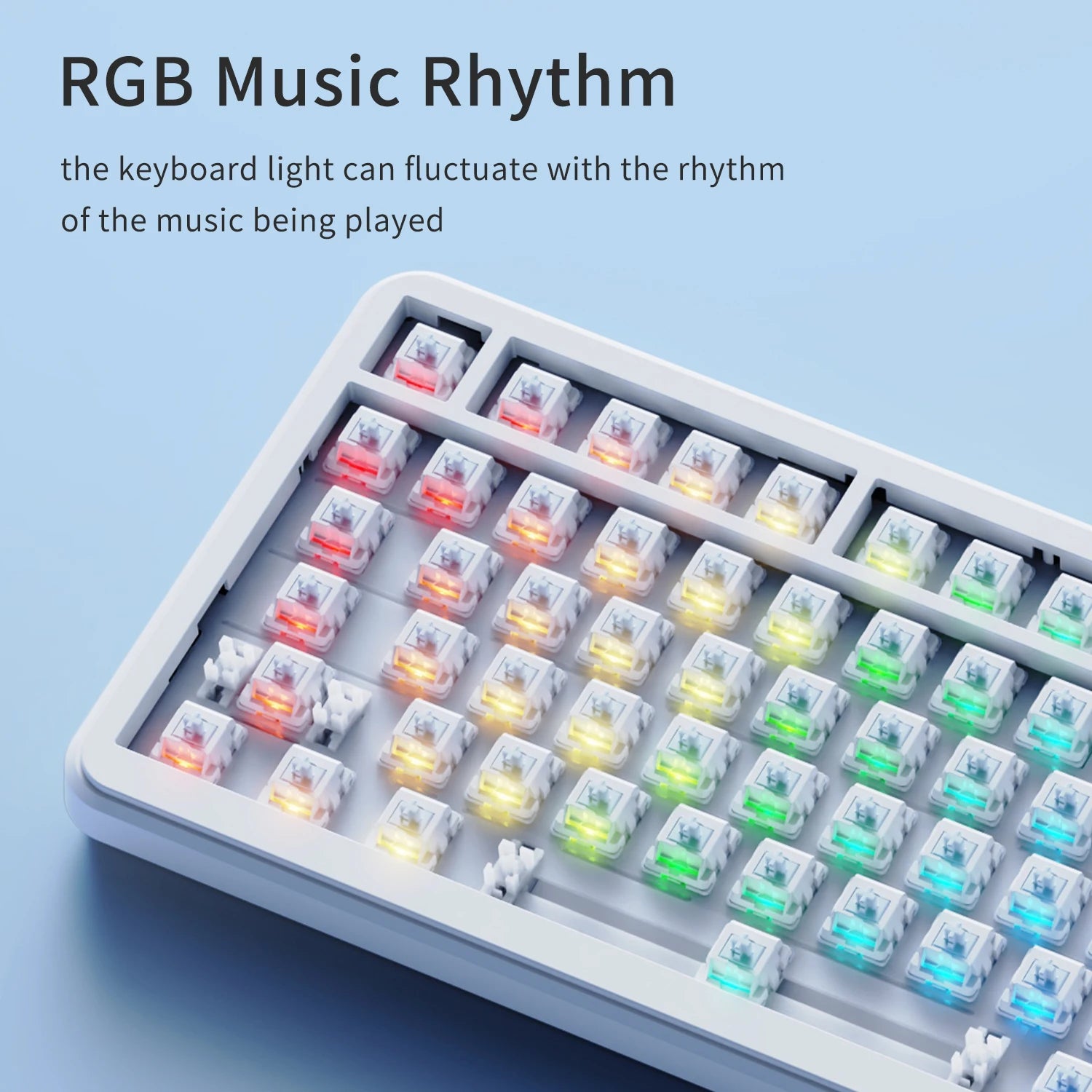 Ajazz AK820 MAX 75% Mechanical Keyboard, Magnetic Keyboard with Screen and Knobs, RGB Bluetooth/Wired/ Wireless Gaming Keyboards