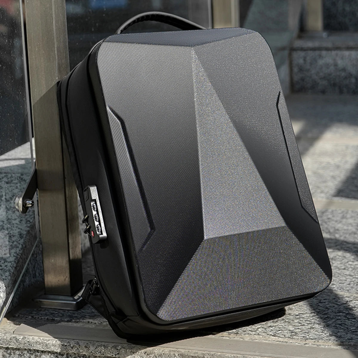 Men's Expandable Computer Backpack Large Capacity Business Travel Trip Luggage Bag E-Sports Game Hard Shell Backpack